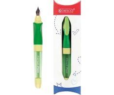 Plunksnakotis FIRST PEN, Cresco, M storio iridžio plunksna, D+K, žalios sp. korpusas