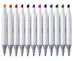 Purškiami tekstiliniai flomasteriai AIRBRUSH TEXTIL, Jolly, 12 sp.