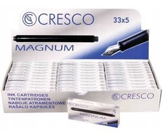 Rašalo kapsulės MAGNUM, Cresco, 5 vnt., ilgos, mėlynos sp.
