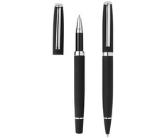 Rašiklių rinkinys: tušinukas+rašiklis XD COLLECTION, matinis juodos sp. metalinis korpusas, dovanų dėžutėje