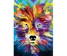 Sąsiuvinis COLOUR, A5, langeliais, 80 lapų, 70gsm, spalvotomis kraštinėmis