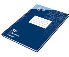 Sąsiuvinis kietu viršeliu FOROFIS, A5, langeliais, 96 lapai, 60gsm