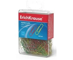 Sąvaržėlės, ErichKrause, ilgis 28mm, 200vnt., dengtos plastiku, įvairių sp.