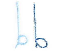 Šenilo vielos strypeliai GR-CH019, Fiorello, 30cm, 20 vnt., mėlynos sp.