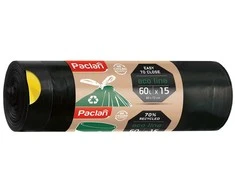 Plasta Šiukšlių maišai, 60l, užrišami, LDPE, 15vnt.