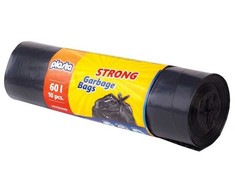 Plasta Šiukšlių maišai su raišteliais 60 l,35 mik,10 vnt.