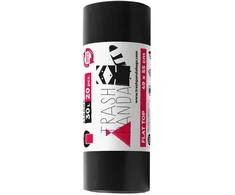 Šiukšlių maišai PLASTA, 30 L, 20 vnt., 25 mkr, LDPE, 50 x 49 cm, juodos sp.