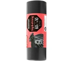 Plasta Šiukšlių maišai PACLAN, 60 litrų, 10 vnt., 30 mkr, LDPE plastikas, juodos sp.