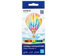 Spalvoti šešiabriauniai pieštukai CLASSIC, Kite, 12 sp.