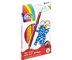 Spalvoti tribriauniai pieštukai SUPER SOFT JUMBO, Fiorello, 12 sp.