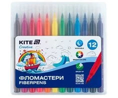 Teptukiniai flomasteriai CREATIVE, Kite, 12 sp.