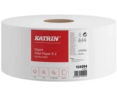 Tualetinis popierius KATRIN Gigant Jumbo S2, rulone, 130 m, 2 sl., mišrus pluoštas