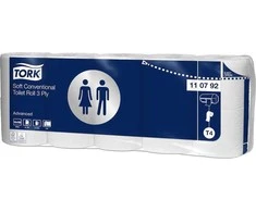 Tualetinis popierius TORK Advanced T4, 19,4m, 3 sl., mišrus pluoštas, 10 rul.