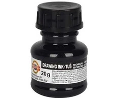 Tušas braižybai, KOH-I-NOOR, 20 g, juodos sp.
