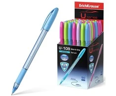 Ultra glide tušinukas U-109 SPRING STICK&amp;GRIP, ErichKrause, 0.7mm, mėlynos sp.