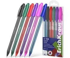 Ultra glide tušinukų rinkinys U-108 STICK COLOR, ErichKrause, 1.0mm, 6 sp.