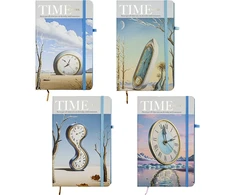 Užrašų knyga TIME Notes, Centrum, A5, 80 lapų, 77gsm, linija, kietu viršeliu, su skirtuku ir gumele