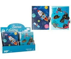 Užrašų knygelė - dienoraštis COSMOS &amp; JUMP, MP, A5, 80 lapų, 80gsm, su spynele