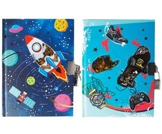 Užrašų knygelė - dienoraštis COSMOS &amp; JUMP, MP, A5, 80 lapų, 80gsm, su spynele