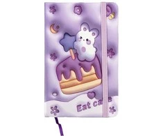 Užrašų knygelė HUNGRY RABBIT, Centrum, A6, 80 lapų, 77gsm, linija, kietu viršeliu, su skirtuku ir gumele