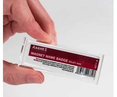 Magnetinis vardinės kortelės dėklas AXENT, 65x21 mm