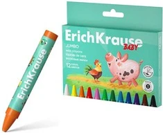 Vaškinės kreidelės BABY Jumbo, ErichKrause, 12 sp.