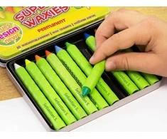 Vaškinės kreidelės SUPERWAXIES PERMANENT, Jolly, 10 sp.