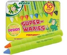 Vaškinės kreidelės SUPERWAXIES PERMANENT, Jolly, 10 sp.