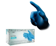 Ampri Handelsgesellschaft Vienkartinės nitrilinės pirštinės MED-COMFORT Eco-Plus, L dydis, mėlynos sp., be pudros, 100 vnt.