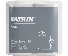 Virtuviniai popieriniai rankšluosčiai KATRIN Plus, rulone, 24,2m, 2 sl., celiuliozė, 2 rul.