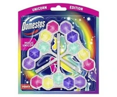 WC valiklis-gaiviklis DOMESTOS Magic Unicorn, 3x50 g