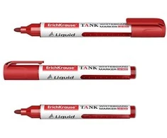 Žymeklis baltai lentai LIQUID TANK LW-600, ErichKrause, 2.5 mm, raudonos sp.