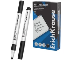 Žymeklis baltai lentai W-170 LIGHT, ErichKrause, 2.5 mm, juodos sp.