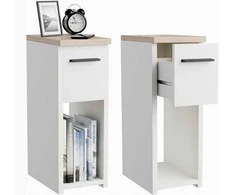 2-jų naktinių staliukų komplektas ComfortCove, baltas