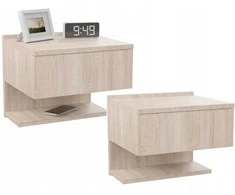 2-jų naktinių staliukų komplektas ComfortCove, rudas