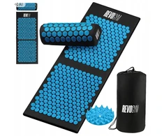 Akupresūros kilimėlis su pagalve Revogym, 105x40 cm, mėlynas