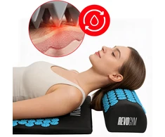 Akupresūros kilimėlis su pagalve Revogym, 105x40 cm, mėlynas
