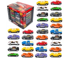 Little Ant 30 metalinių automobiliukų rinkinys su dėžute, 1:64 mastelis, vaikams nuo 3 metų