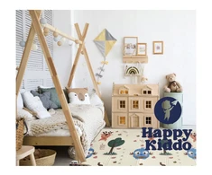 Dvipusis lavinamasis kilimėlis Happy kiddo, 180x150 cm