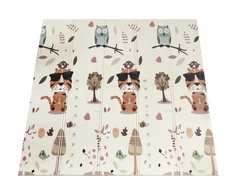 Dvipusis lavinamasis kilimėlis Happy kiddo, 180x150 cm
