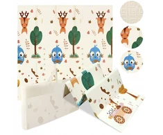 Dvipusis lavinamasis kilimėlis Happy kiddo, 180x150 cm