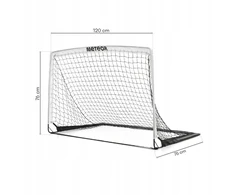 Futbolo vartai Meteor, 120x76x76 cm