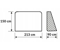 Futbolo vartai ToysPlanet, 213x150x90 cm