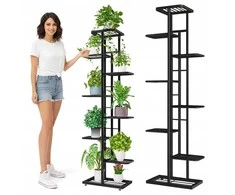 Loft Gėlių stovas Framado, 141 cm, juodas