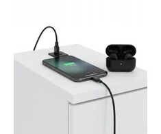 Naktinis staliukas su USB/C prievadu 5V ComfortCove, baltas