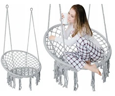 Ehokery Poland Pakabinamas fotelis "Stork's nest" TOGO pilkas