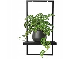 Pakabinamas gėlių stovas Framado, 40 cm, juodas
