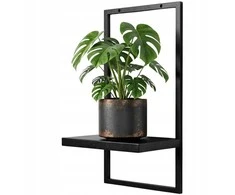 Pakabinamas gėlių stovas Framado, 40 cm, juodas
