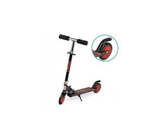Paspirtukas Qkids, juoda/raudona