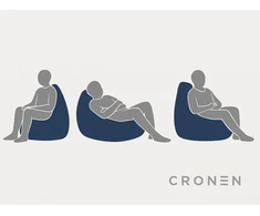 Sėdmaišis Cronen, pilkas